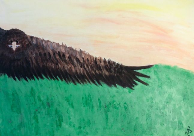 Abstraktes Kunstwerk von Melanie Hafner | Auftragsarbeit