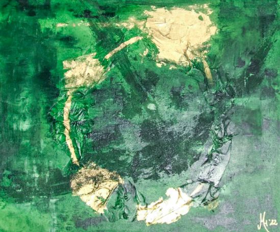 Abstraktes Kunstwerk von Melanie Hafner