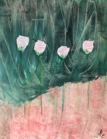 Abstraktes Kunstwerk von Melanie Hafner | Auftragsarbeit