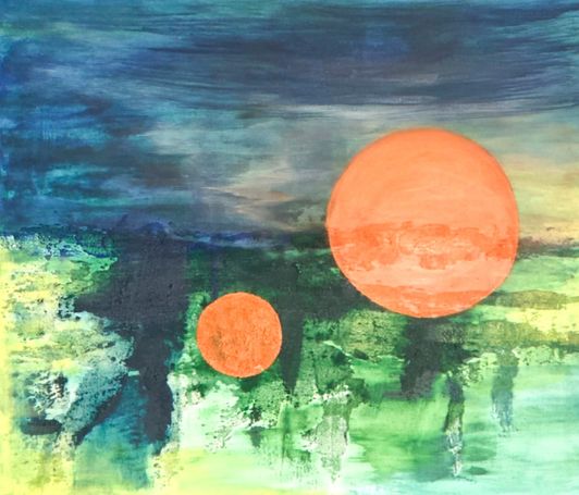 Abstraktes Kunstwerk von Melanie Hafner