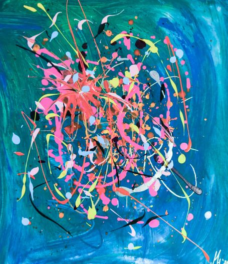 Abstraktes Kunstwerk von Melanie Hafner