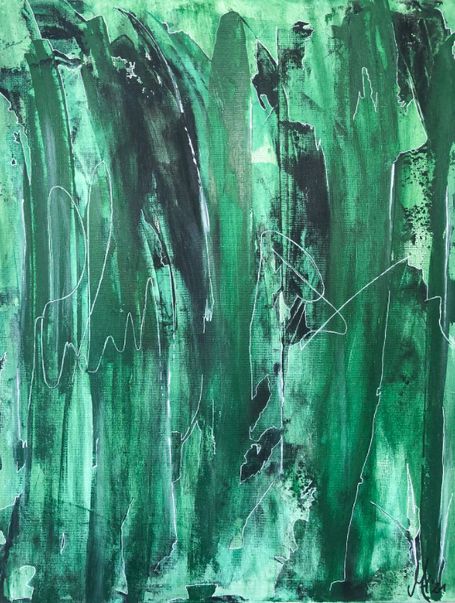 Abstraktes Kunstwerk von Melanie Hafner